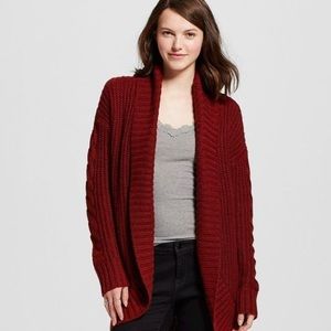 Burgundy cardigan